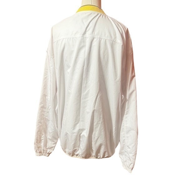 Polo Sport Ralph Lauren Pullover Jacket Windbreaker Mens Size L White Yellow - Picture 7 of 10